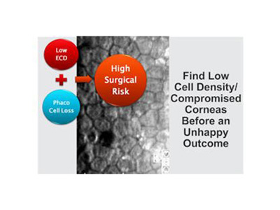 Pre-surgery:  find compromised corneas before operating