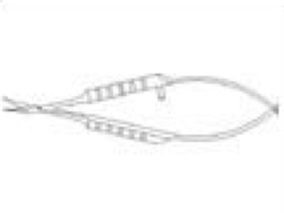 Vannas curved capsulotomy round handle scissors
